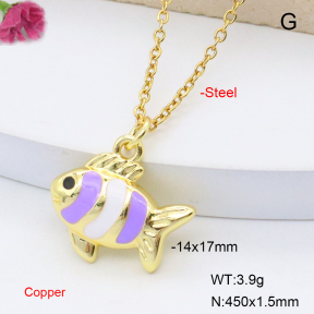 F6N301540vail-L017  Fashion Copper Necklace
