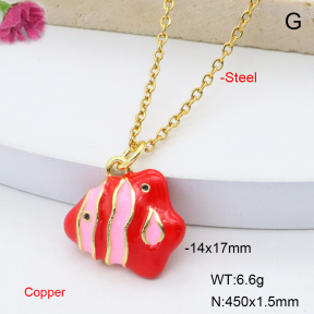 F6N301552avja-L017  Fashion Copper Necklace