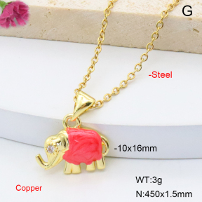 F6N301573vail-L017  Fashion Copper Necklace