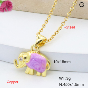 F6N301574vail-L017  Fashion Copper Necklace
