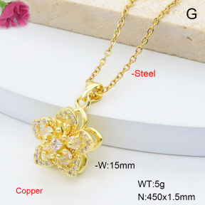 F6N408783aajl-L017  Fashion Copper Necklace