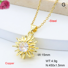 F6N408784avja-L017  Fashion Copper Necklace