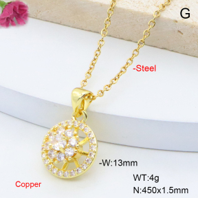 F6N408787aajl-L017  Fashion Copper Necklace
