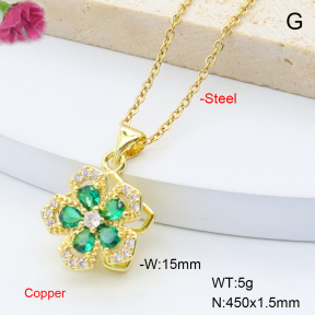 F6N408788baka-L017  Fashion Copper Necklace