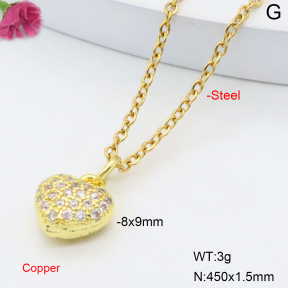 F6N408794vail-L017  Fashion Copper Necklace