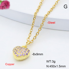 F6N408800vail-L017  Fashion Copper Necklace