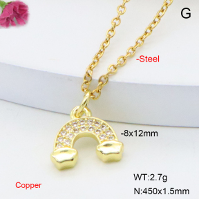 F6N408803vail-L017  Fashion Copper Necklace
