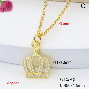 F6N408804vail-L017  Fashion Copper Necklace