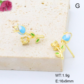F6E405708ablb-L017  Fashion Copper Earrings
