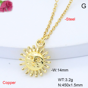 F6N200988vaia-L017  Fashion Copper Necklace