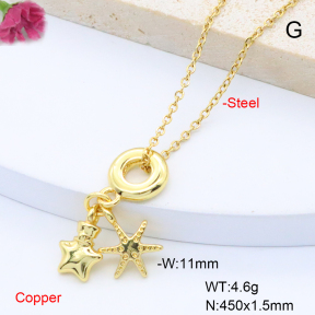 F6N200991aajl-L017  Fashion Copper Necklace
