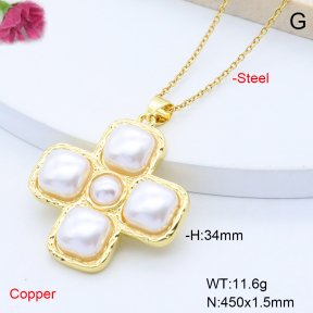 F6N301592baka-L017  Fashion Copper Necklace