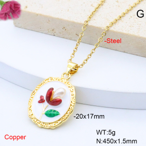 F6N301596avja-L017  Fashion Copper Necklace