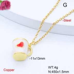 F6N301608vail-L017  Fashion Copper Necklace