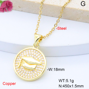 F6N408819avja-L017  Fashion Copper Necklace