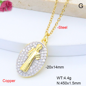 F6N408820vbmb-L017  Fashion Copper Necklace
