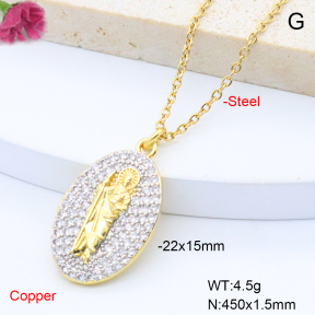 F6N408821vbmb-L017  Fashion Copper Necklace