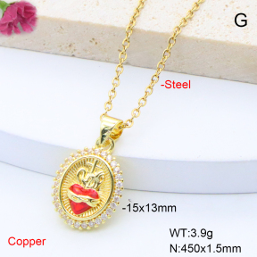 F6N408825vail-L017  Fashion Copper Necklace