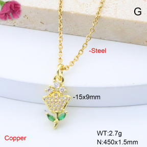 F6N408826vail-L017  Fashion Copper Necklace