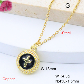 F6N408830vail-L017  Fashion Copper Necklace