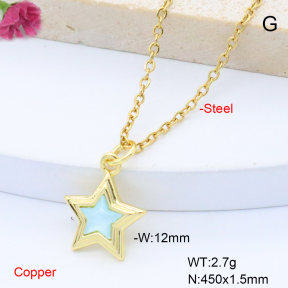F6N408837vaia-L017  Fashion Copper Necklace
