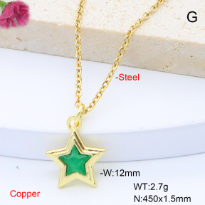F6N408839vaia-L017  Fashion Copper Necklace