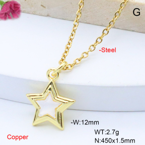 F6N408840vaia-L017  Fashion Copper Necklace