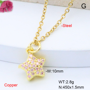 F6N408850vail-L017  Fashion Copper Necklace