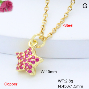 F6N408851vail-L017  Fashion Copper Necklace