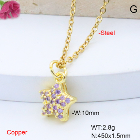 F6N408852vail-L017  Fashion Copper Necklace
