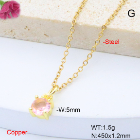 F6N408855aahl-L017  Fashion Copper Necklace