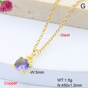 F6N408859aahl-L017  Fashion Copper Necklace