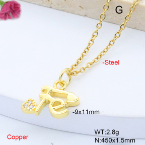 F6N408862vaia-L017  Fashion Copper Necklace