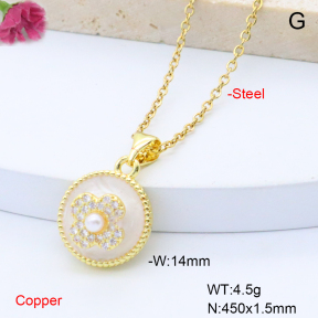 F6N408865ablb-L017  Fashion Copper Necklace