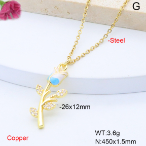 F6N408866avja-L017  Fashion Copper Necklace