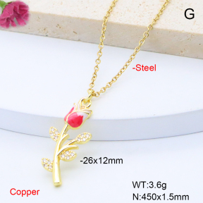 F6N408867avja-L017  Fashion Copper Necklace