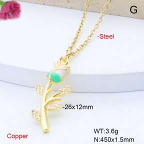 F6N408868avja-L017  Fashion Copper Necklace