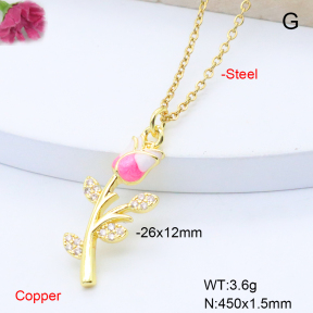 F6N408869avja-L017  Fashion Copper Necklace