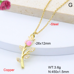F6N408872avja-L017  Fashion Copper Necklace
