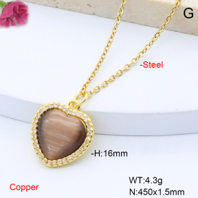 F6N408873aajl-L017  Fashion Copper Necklace