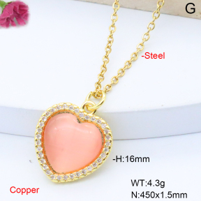 F6N408875aajl-L017  Fashion Copper Necklace