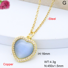 F6N408876aajl-L017  Fashion Copper Necklace