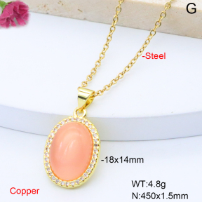 F6N408877aajl-L017  Fashion Copper Necklace