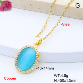 F6N408880aajl-L017  Fashion Copper Necklace