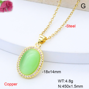 F6N408881aajl-L017  Fashion Copper Necklace