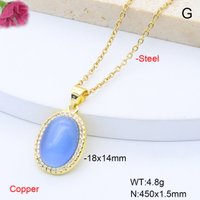 F6N408882aajl-L017  Fashion Copper Necklace
