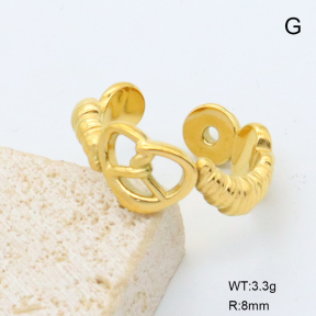 GER001457bhva-066  18K PVD,Handmade Polished  Stainless Steel Ring   BC25060178R