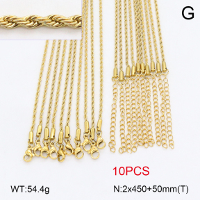 2N2006222aiov-452  Stainless Steel Necklace
