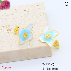 F6E302051ablb-L017  Fashion Copper Earrings