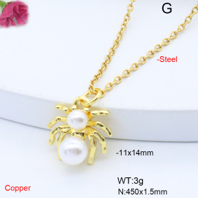 F6N301589vail-L017  Fashion Copper Necklace